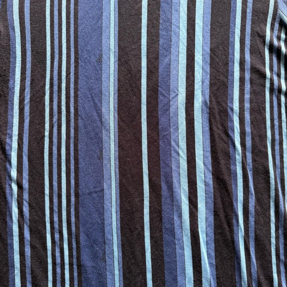 Bessie / Women’s Striped Turtleneck Long Sleeve Top / blue / 6 - Picture 3 of 7